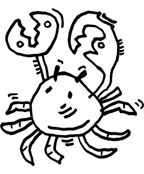 Kolorowanka Krab - Kreatywna Zabawa dla Dzieci kolorowanka do druku